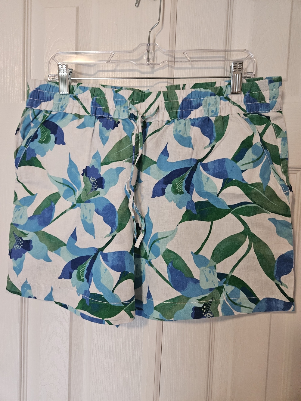 NWT Tommy Bahama Floral Linen Drawstring Shorts